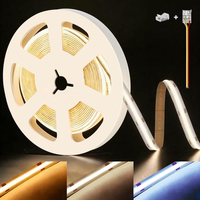 LED Strip - Verlichting Lint - Sfeerverlichting Maken - Instelbare Kleurtemperatuur - 5 Meter - Wit