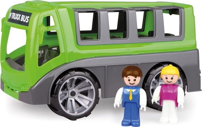 Lena Tourbus Truxx Junior 28 X 16 Cm Grijs/groen 3-delig