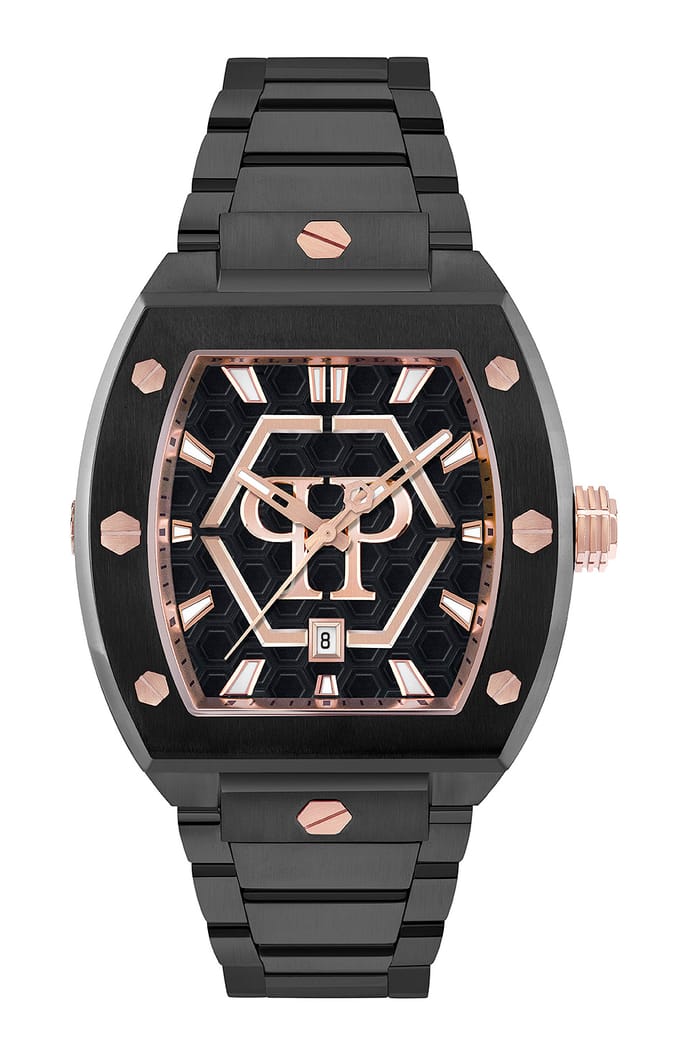 Philipp Plein Hexagon Phantom PWPUA1025 Horloge - Staal - Zwart - Ø 44 mm