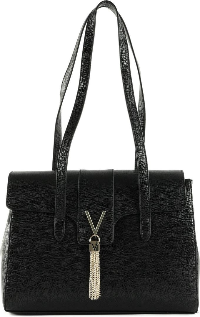 VALENTINO Schoudertas Divina Satchel Nero / Gold Zwart