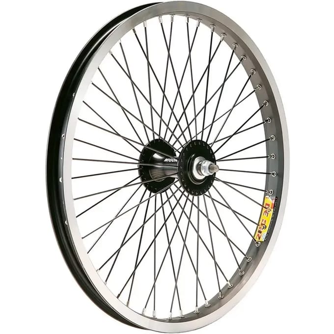 Voornaaf bmx wiel met 48 spaken 9.5 aluminium as Gurpil