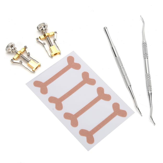 5 stuks Pedicure Gereedschapsset Ingegroeide Teennagel Orthotische Correctie Fixeer Patch Manicure Verzorging white