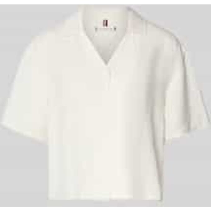boxy fit linnen blouse met viscose