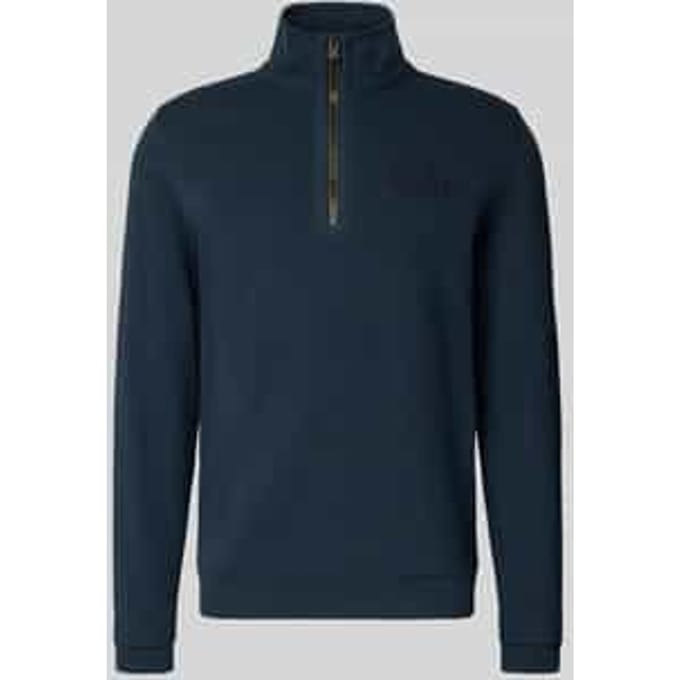 Sweatshirt met opstaande kraag en ritssluiting