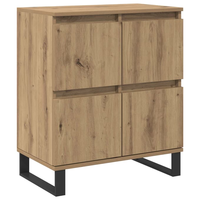 vidaXL - Dressoir - Artisan - Eiken - 60 - x - 35 - x - 70 - cm
