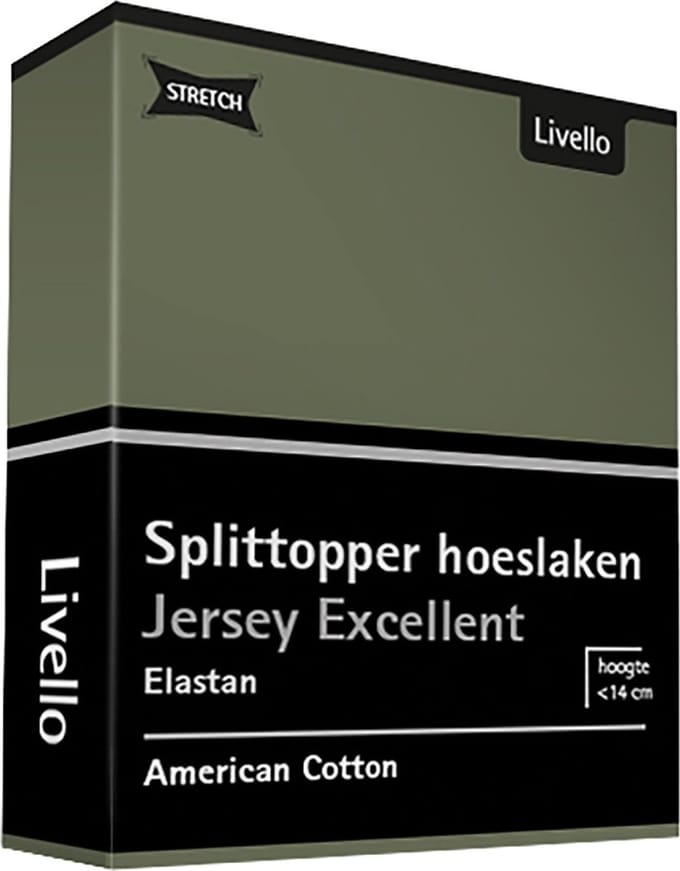 Livello Hoeslaken Splittopper Jersey Excellent Green 180x200