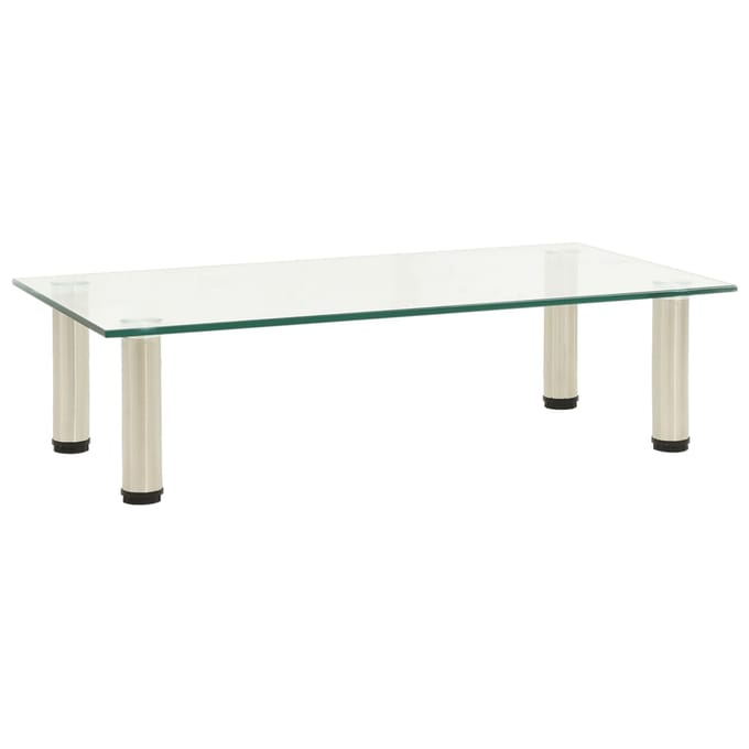 vidaXL - Tv-meubel - 60x35x17 - cm - gehard - glas - transparant
