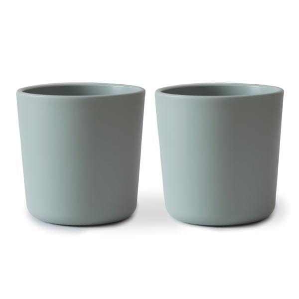 Siliconen drinkbeker - Mushie - BPA vrij - Sage blauw - set 2