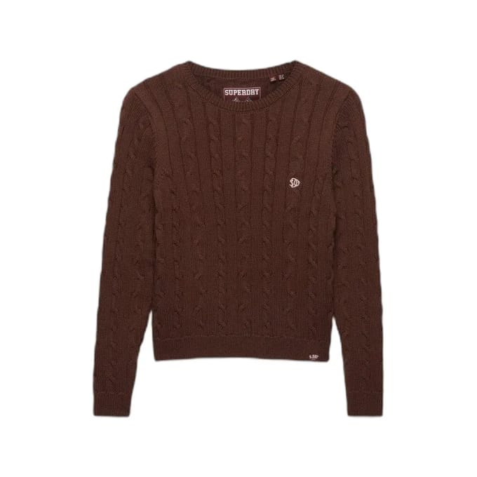 Superdry - Essentials SD&CO Kabelgebreide Trui - Dames - Sweaters