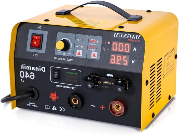 Intelligente Acculader - Batterijlader Starthulp - Voertuig Starten - Microprocessor Gestuurd - 12/24 Volt - Geel