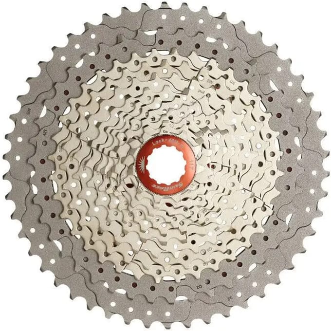 Cassette Sunrace CSMZ90 12 speed 11-50T - metallic met rode spider