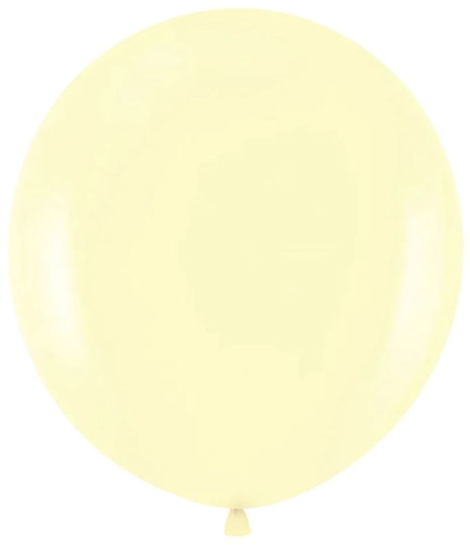 2 crèmekleurige midi-ballonnen, 45 cm