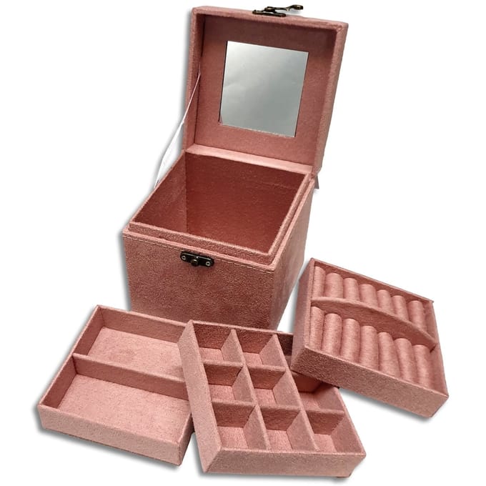 Ilènne - Juwelendoosje meisje - oud roze - sieradendoosje klein