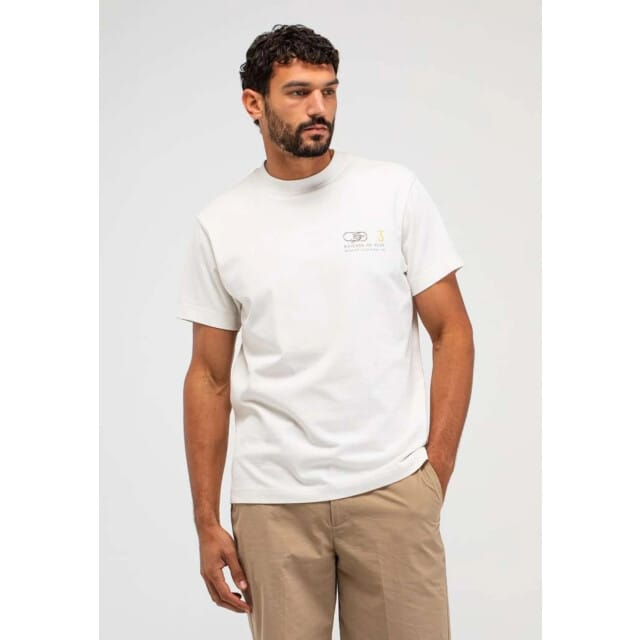 Wit t-shirt ronde hals Butcher of Blue met backprint