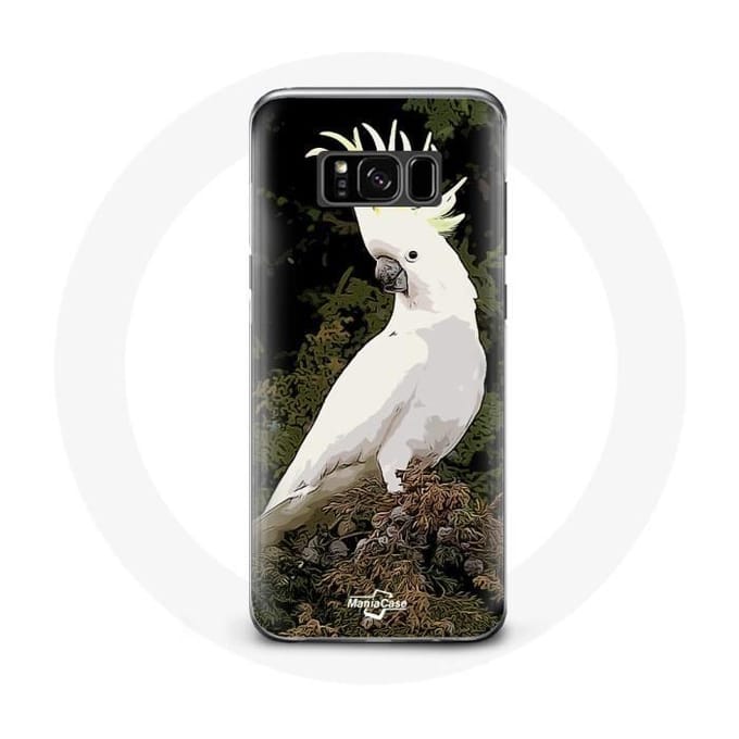 Case voor Samsung Galaxy S8 Plus Witte Kaketoes Papegaaien in de Boom