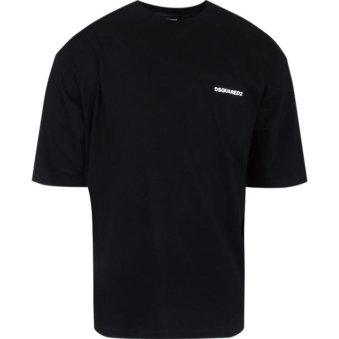 Dsquared2 T-shirt Met Opvallend Logo Op De Achterkant, Zwart