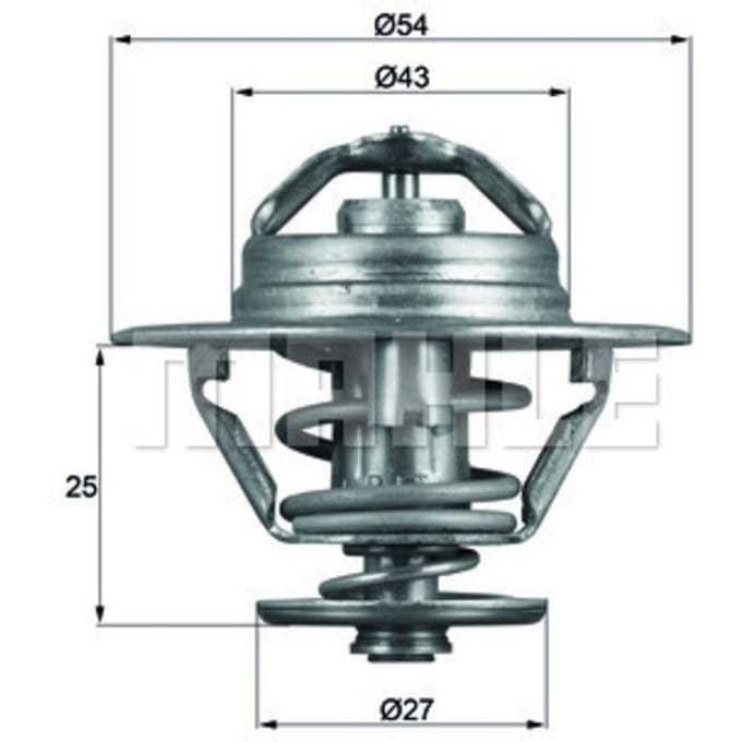 Thermostaat, koelvloeistof MAHLE TX 93 79D