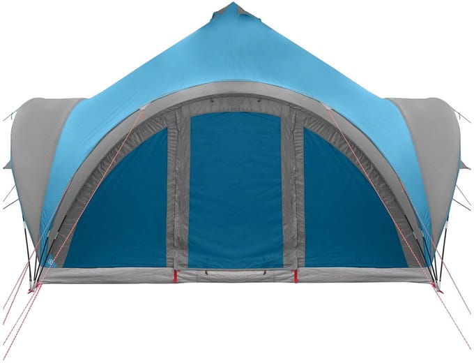 vidaXL - Tipi - Tent - met - dak - Blauw - 6-persoons - Polyester - en - Staal