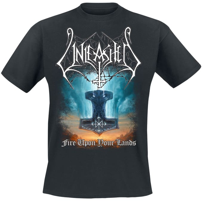 Unleashed T-shirt - Fire Upon Your Lands - S tot 3XL - voor Mannen - zwart