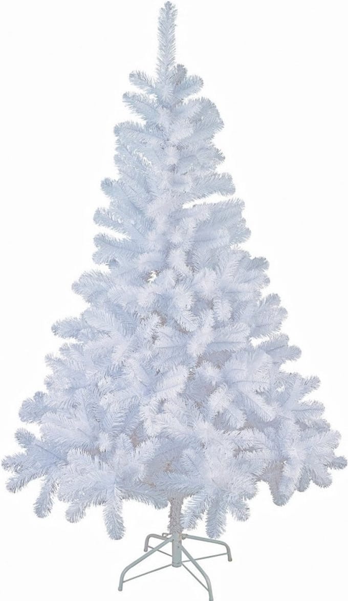 Kunst kerstboom - wit - 90 cm - kunstboom - 99 takken - PVC - Kunst kerstbomen / kunstbomen