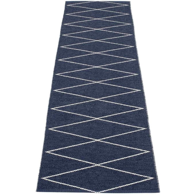 Pappelina - Max vloerkleed - donkerblauw - 70 x 320 cm