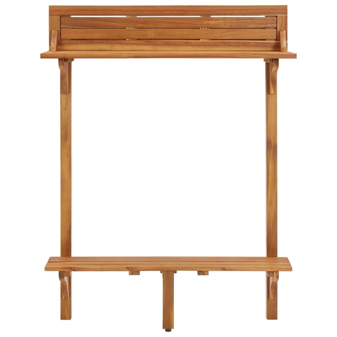 vidaXL - Balkonbartafel - 90x37x122,5 - cm - massief - acaciahout