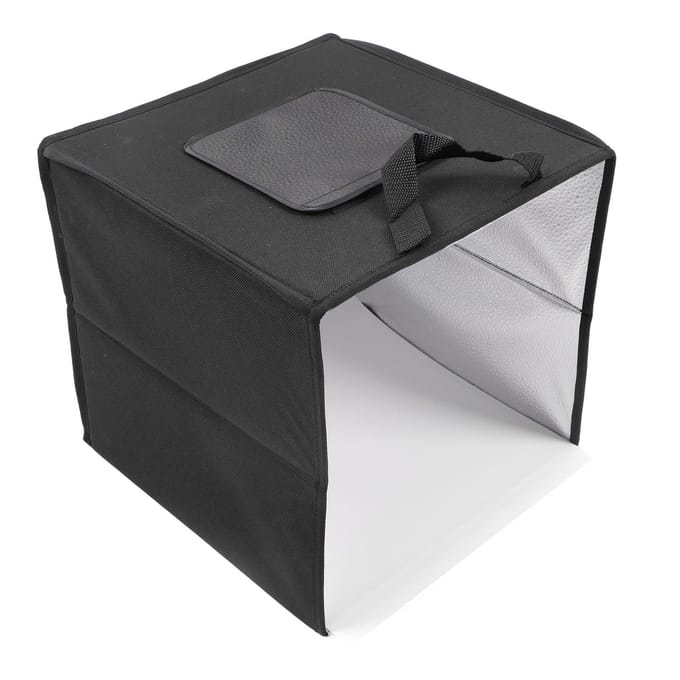 30cm Mini Fotostudio Lichtbox LED Draagbaar Opvouwbaar Fotostudio Opnametent Kit met 6 Soorten gray