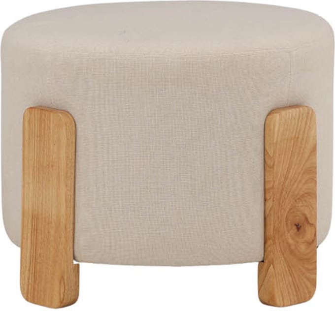 Coffey poef, hocker Ø52,5cm bruin.