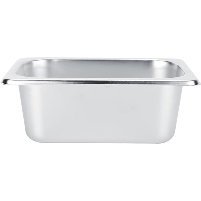 Bassin de buffet alimentaire en acier inoxydable, assiettes, casseroles, plateau, support de vaisselle, récipient alimentaire carré gray