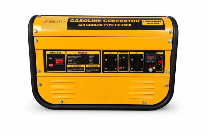 BSN Tools HH2500 Dual Fuel Generator – Benzine & LPG/Propaan – 1800W / 2000W – 230V