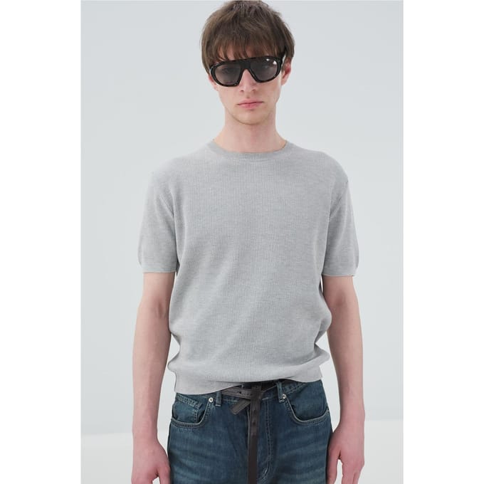 Heren Katoenen Crewneck T-shirt