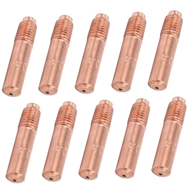 10 stuks Geleidende Mondstukken voor MIG Lassen Contactpunten Koper Kleine Accessoires 0,9 mm