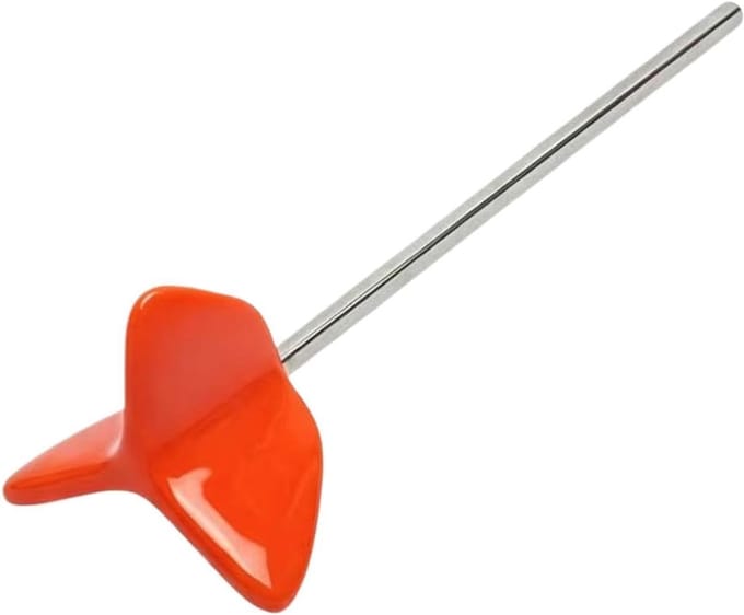 Boor Verfmixer - Mengpeddel - Bouwmaterialen Mengen - Siliconen Gecoat - 28 cm - Beige