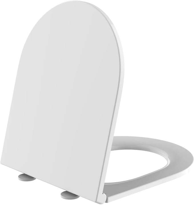 Aloni Premium wc-zitting – slim design – softclose – quick release – topfix – duroplast – RVS scharnieren – glanzend wit