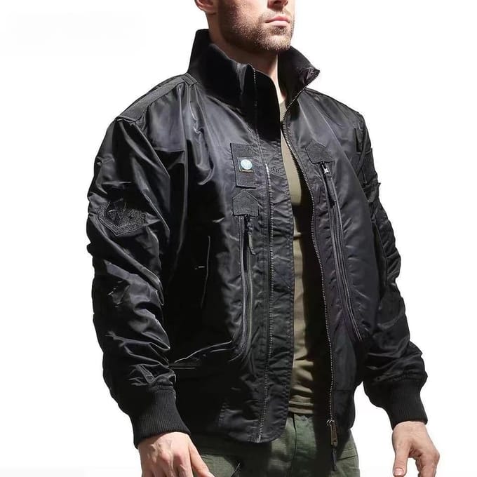 Flight Jacket Functioneel Heren Waterdicht Jack Casual Britse Enkele Jas, Pie Overcome Jas XL gray