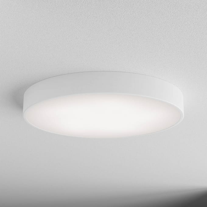 TEMAR LIGHTING Cleo plafondlamp, Ø 60 cm, IP20, wit, metaal, E27