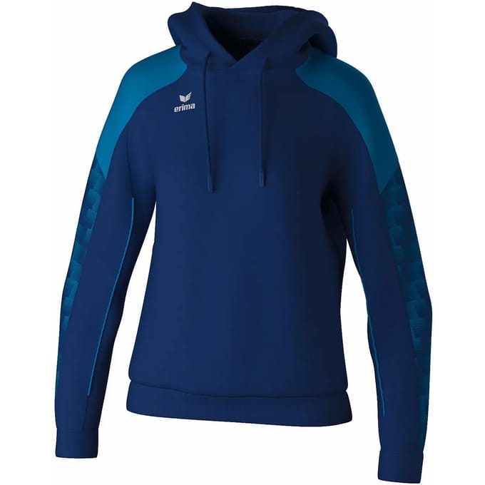 Erima Evo Star Sweatshirt Met Capuchon Dames - Marine / Mykonos | Maat: 42