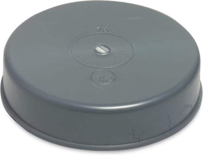 Pvc riool eindkap 125mm lijmmof