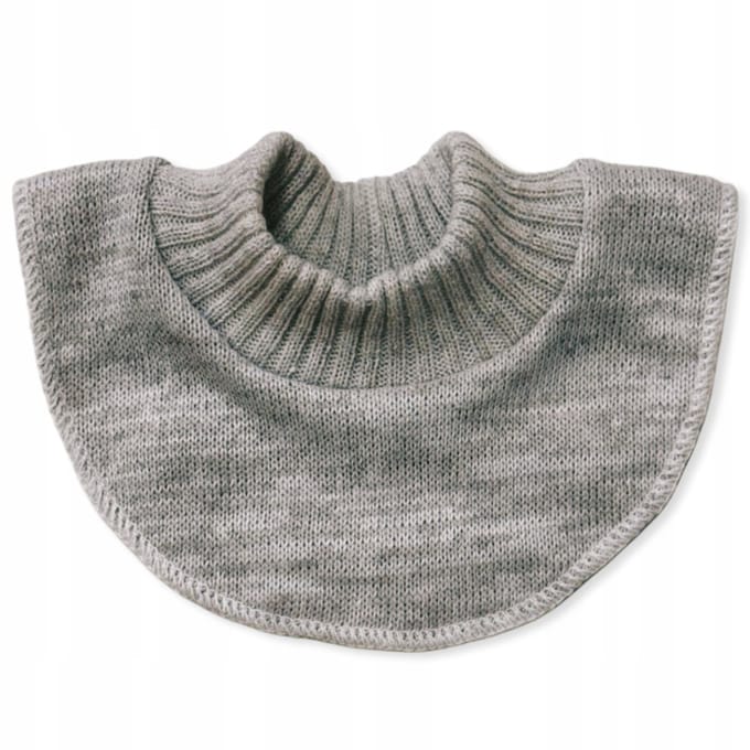 Kinder Nekwarmer Sjaal Unisex 6-12m Grijs Melange Herfst Winter