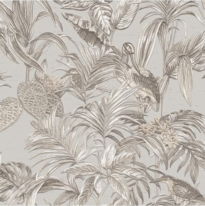 Embellish bird of paradise grey DE120011