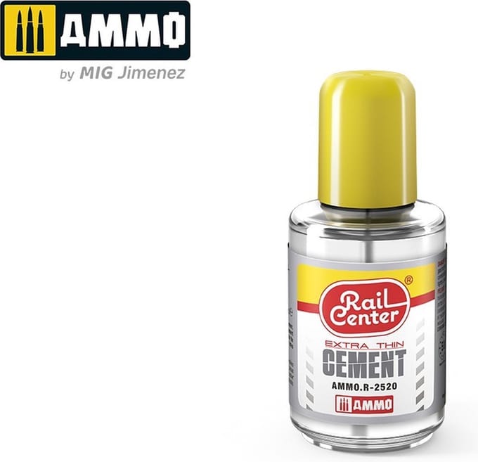 AMMO by Mig Jimenez Hobbylijm - MIG R2520 Rail Center - Extra Thin Cement - Lijm - 30ml Lijm