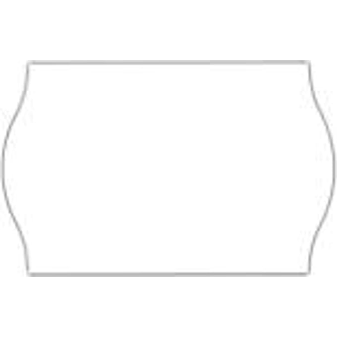Etiketten met gegolfde rand, 26 x 16 mm, 10 rollen, wit (permanent)