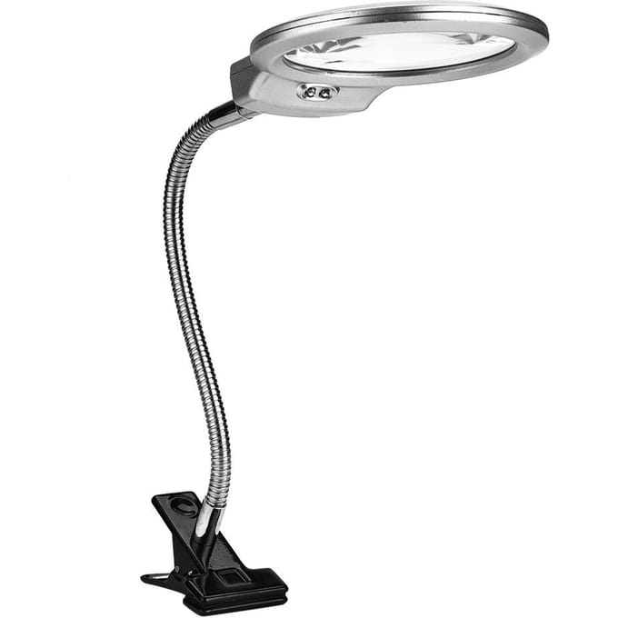 Bureauklem Flexibele Loep Verstelbare LED Vergrootglas Sieraden Horloge Reparatiegereedschap