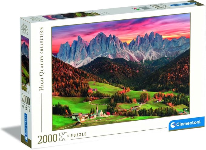 Landschap Puzzel - 2000 Stukjes - Ontspanning Thuis - Glow in the Dark - 975 x 668 cm - Veelkleurig