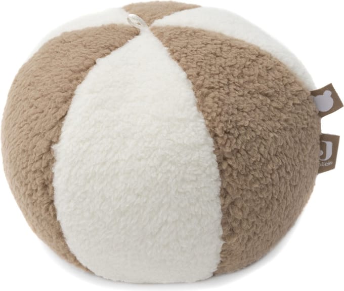 Jollein Stoffball mit Glöckchen - Ivory/Biscuit