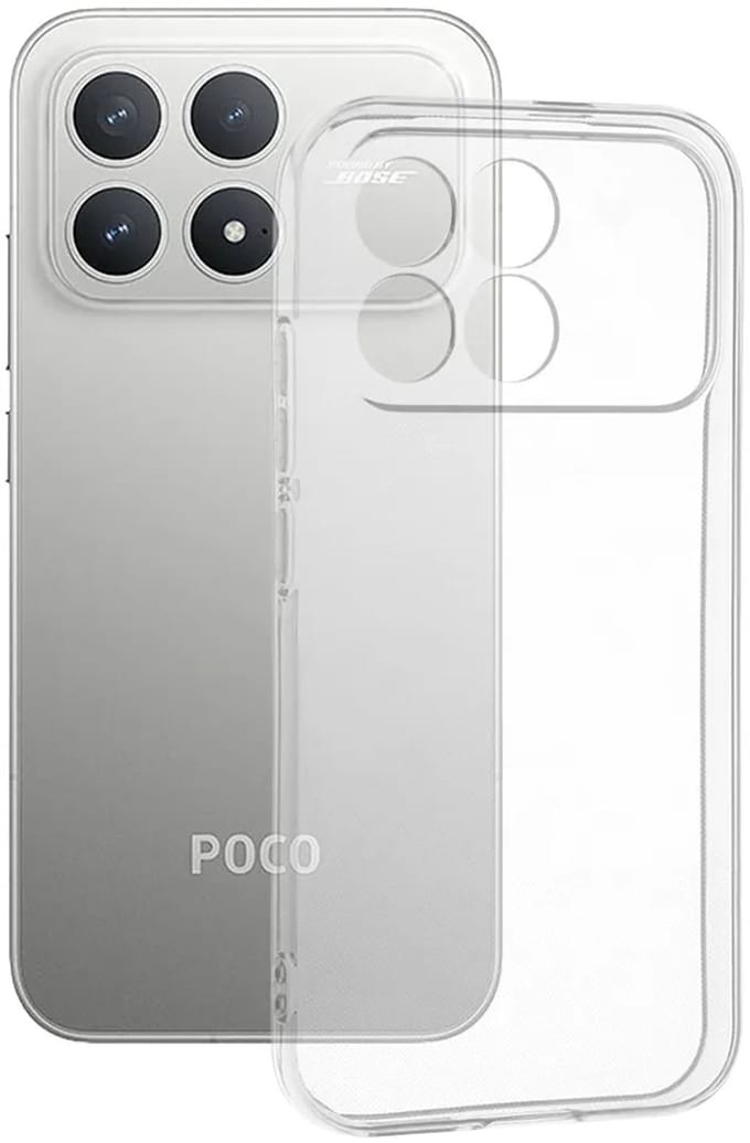 Hoesje geschikt voor Xiaomi Poco F8 Pro - Techsuit Clear Silicone Back Cover - Transparant
