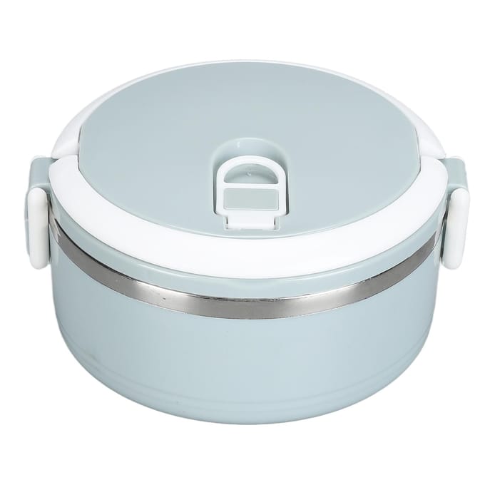 Draagbare 304 Roestvrijstalen Bento Lunchbox Thermische Cilinder Lunchcontainer Voedselopslag white