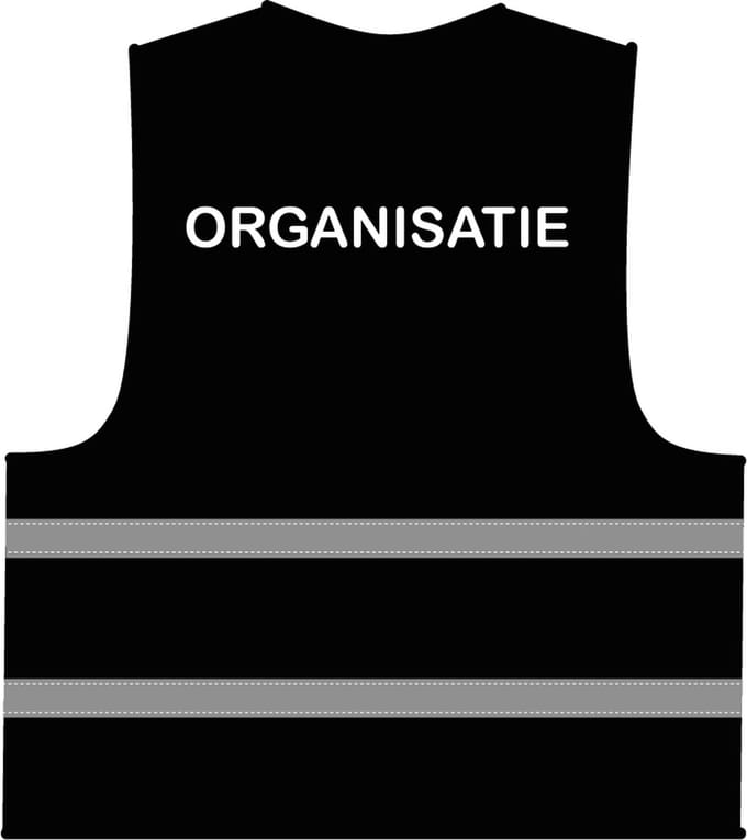 Organisatie hesje zwart