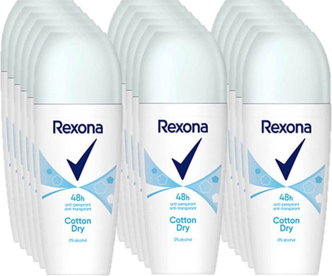 Rexona Deo Roller Cotton Dry - 18 x 50 ml