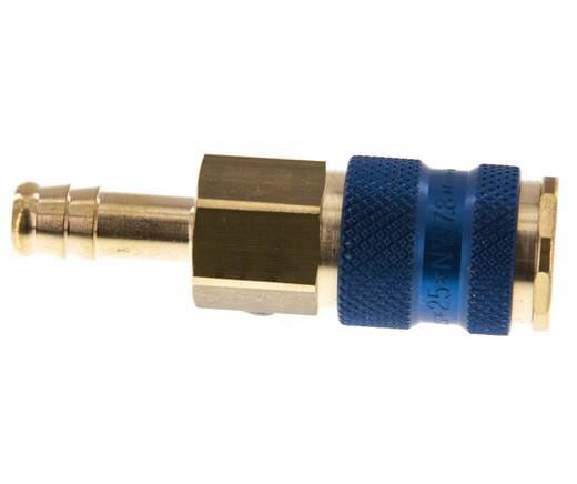 Messing DN 7.2 (Euro) Blauw-Coded Luchtkoppeling Snelkoppeling 9 mm Slangpilaar